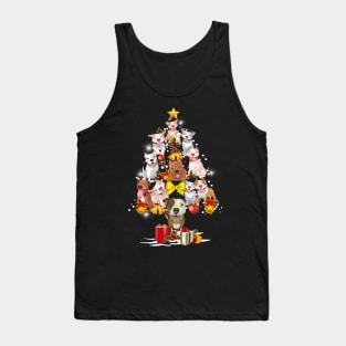 Merry Pitmas Christmas Tree Tank Top